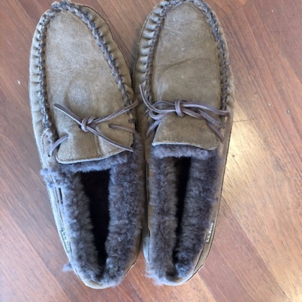 Men's Sheepskin Shearling Lined Slippe